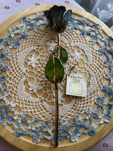 Real genuine rose - rose, trimmed